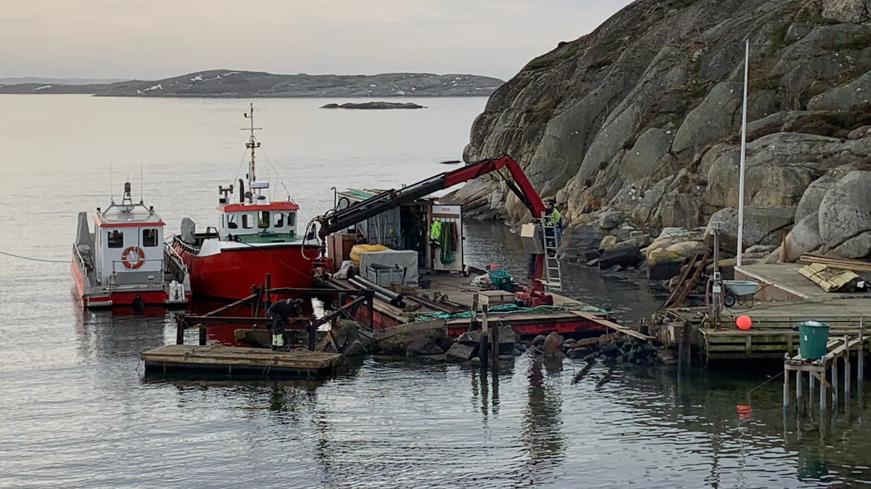 Ny brygge bygget av Allfix Bokenäs