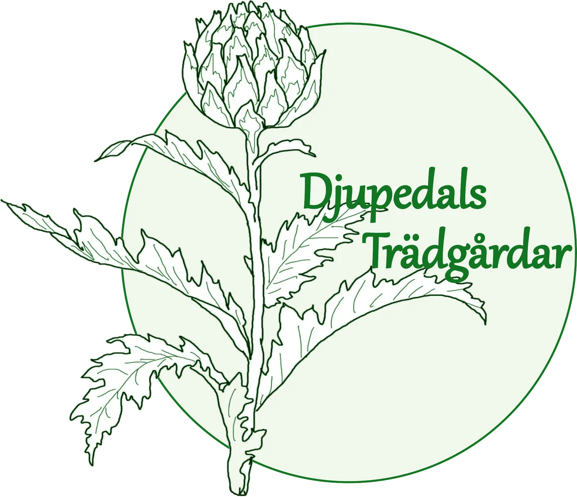 Djupedals Trädgårdar logotype